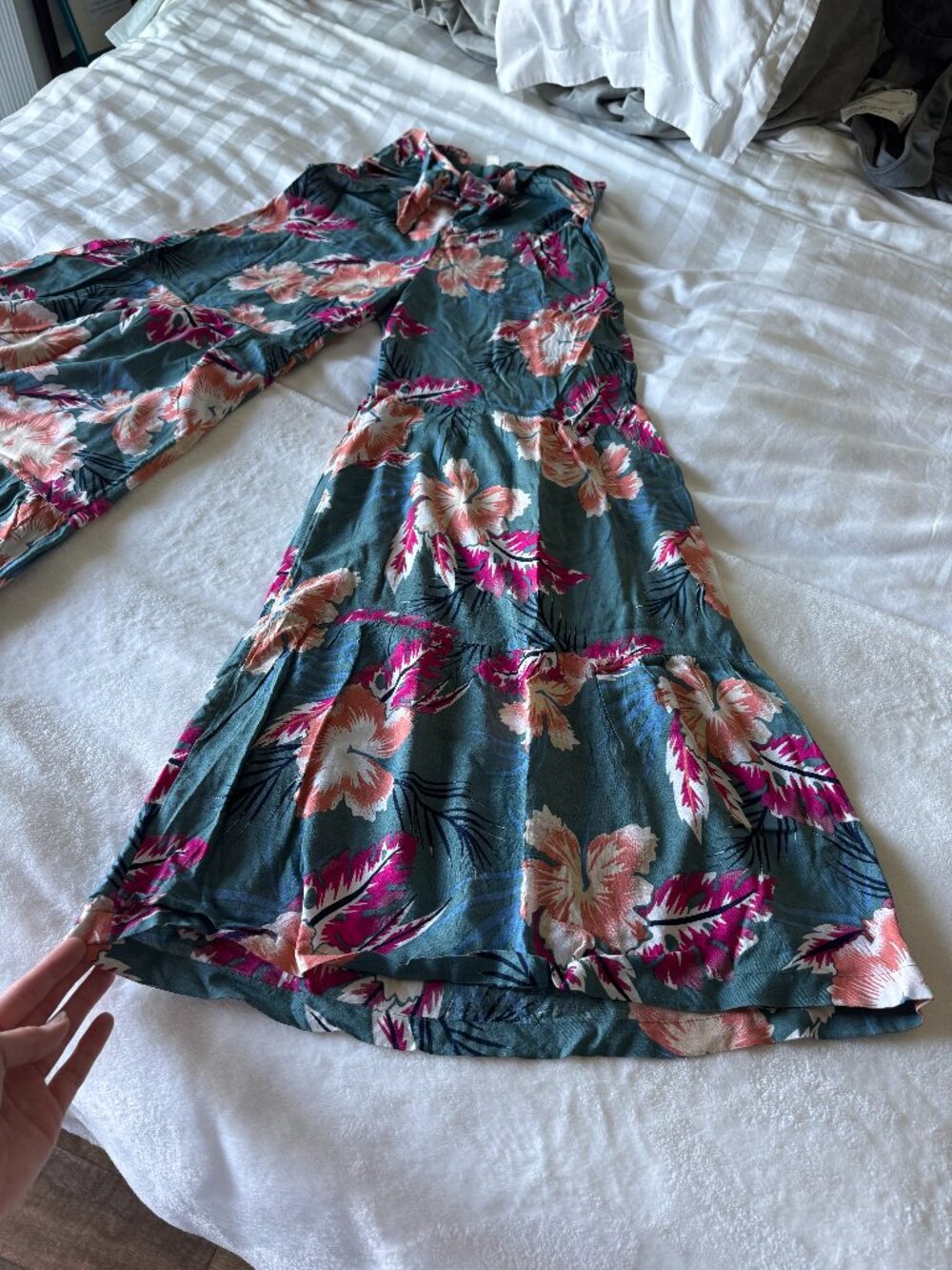 Roxy Pismo State Hawaiian Floral-print Tiered Pant, Size XS